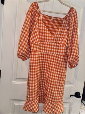 Cato 18/20 Gingham Preppy Summer Dress
